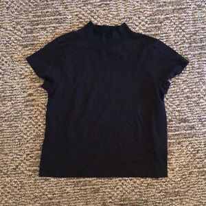 Everlane Black Mockneck Tee